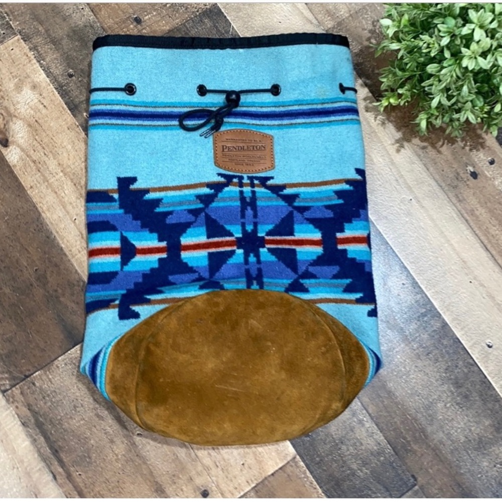 Pendleton Bucket Bag Duffle One Strap Turquoise Gem